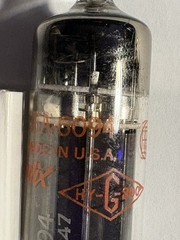 Matched 6094 Tubes ! Finest EL84 type Made For Ballistic Missiles, V V Rare !