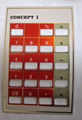 1976 Texas Instruments Concept 1 Calculator Working Instruc, Orig Charger Zayre