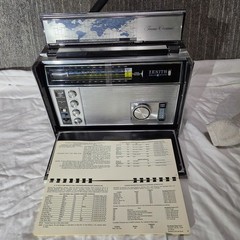 Zenith Trans-Oceanic Royal D7000Y 11 Band SW Radio Solid State Cord Tested Works