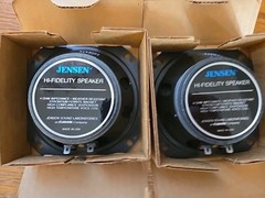 2VTG Jensen Speakers 4-8 OHM 4″ Full Range 5 Oz Magnet J1284 Parts Only Untested