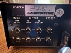 Sony SQ DECODER sqd-2070