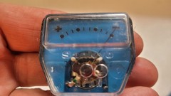 NOS NEW SANKYO JAPAN MINIATURE + – PLUS MINUS SIGNAL TUNING PANEL ANALOG METER