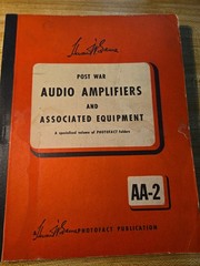 Howard W. Sams Audio Amplifiers Vol 1 AA-2 1950 1st Ed Photofact