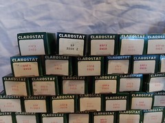 NOS Clarostat Pots Potentiometers LOT of 60 Various NRF 1 2 3 4 2meg Ohm VTG