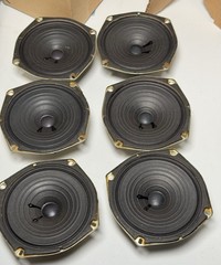 (6) Vintage Arkay 31-5003 Speakers Small 4.75” New Old Stock