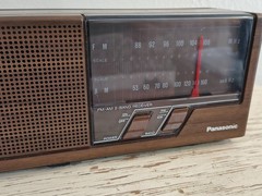 Vintage Panasonic AM FM Radio 1970s Wood Grain