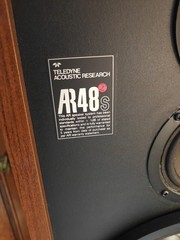 Acoustic Research AR48S Vintage Loudspeakes Wood Cabinet