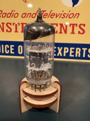 Telefunken RFT Germany 12AT7 ECC81 Halo Getter Tube 539C & Maxi Test ANOS 🔊