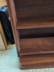 Sony Beta-Max Tape Shelf Rare Vintage Wood. Great Condition.