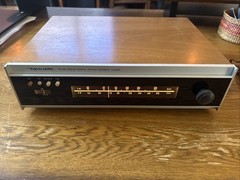 Realistic TM-90 Solid State AM FM Stereo Tuner Vintage Wood Wooden Case Japan