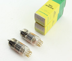 Amperex 7643 PQ NOS Qty 2 Matched Pair Valvo Hamburg DE Gold Pins Vacuum Tubes