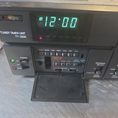 Sony TT-3000 Portable Programmable Digital Cassette Tuner Timer Unit Clock