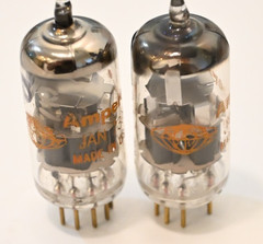 Two Amperex SQ 7308 Amplitrex tested-gold pin-very strong-Noise tested-read