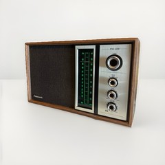 PANASONIC MODEL RE-6516 AM-FM TABLE TOP RADIO WALNUT Wood Grained 1960s – TESTED