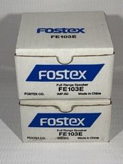 Vintage FOSTEX FE103E Speakers (2) • 4″ Orig. Boxes – READ DESCRIPTION