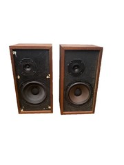 Acoustic Research AR-4x LOUDSPEAKERS Walnut Wood NICE! Tested