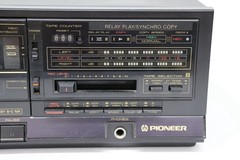 Vintage Pioneer CT-1270WR Stereo Dual Cassette Deck Made in Japan Works