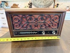 E1 Magnavox 15″ Radio Vintage Wood Case AM FM model 1R1727 USA