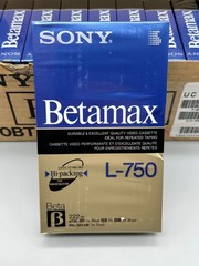 Sony L-750 BT Betamax Box Tape Lot Of 10 Tapes New Old Stock NOS (lot A)!