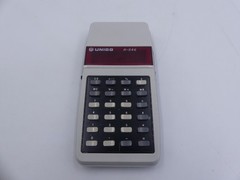 vintage electronic pocket calculator Unico R-846 made in Singapore 1976