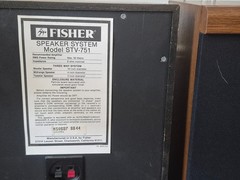 Fisher floor speakers, Model STV-751