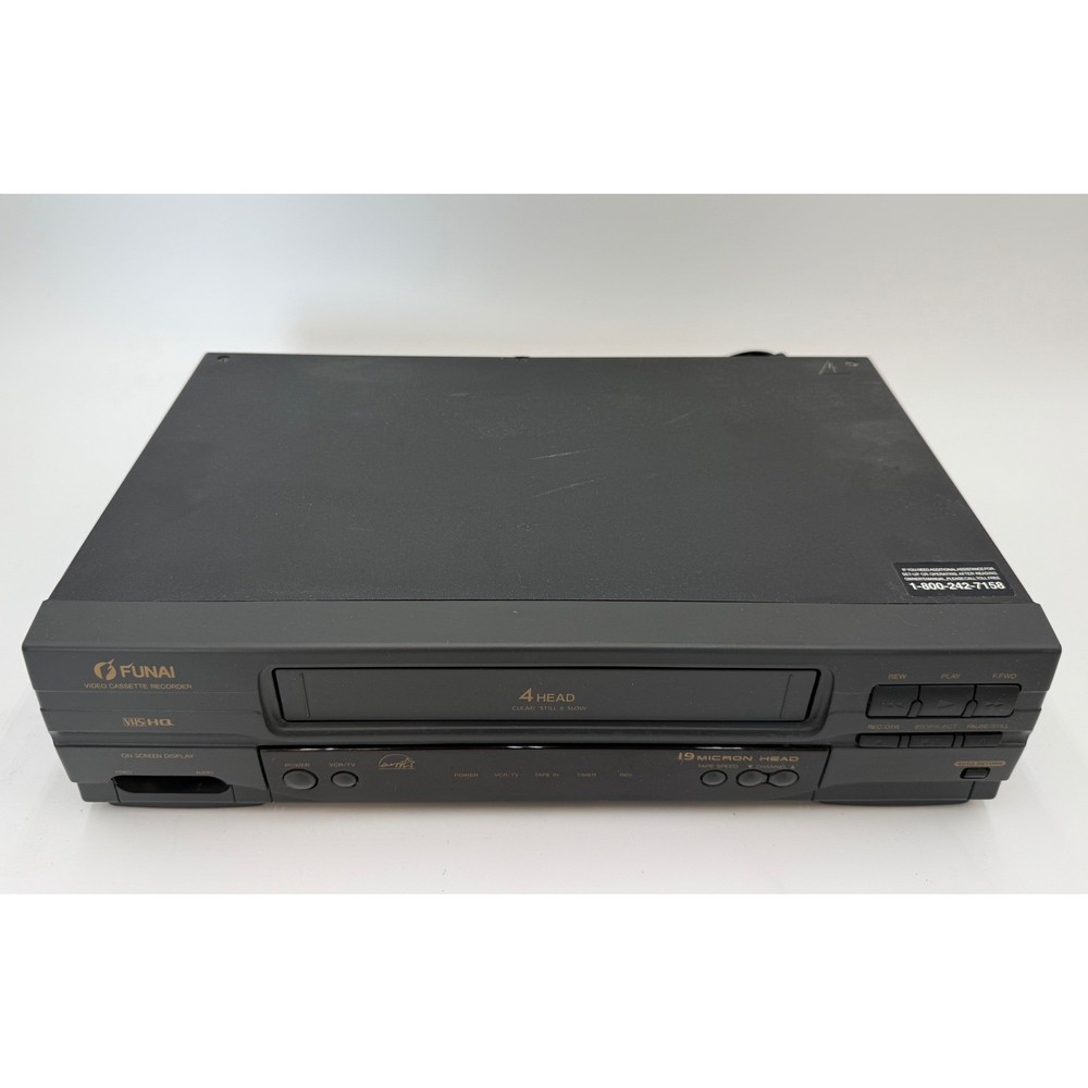 Vintage Funai F2840M VHS VCR 4 Head Video Cassette Recorder as is
