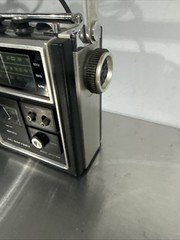 Vtg Panasonic RF-1080 AM/FM PSB 3-Band AC Portable Radio Black Tested Works