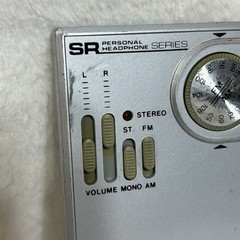 VTG Sears AM/FM Stereo Pocket Radio Analog Tuning w/ headphones Tested WORKS