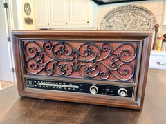 E1 Magnavox 15″ Radio Vintage Wood Case AM FM model 1R1727 USA