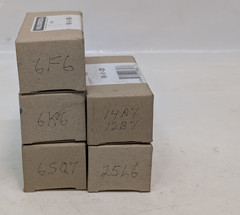 5 assorted Philco, Ideal, Hytron, more vintage vacuum tubes for old amplifiers