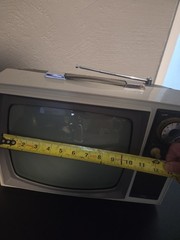 Sears Solid State Television Model 5003 Japan Untested,No Power Knob Black White