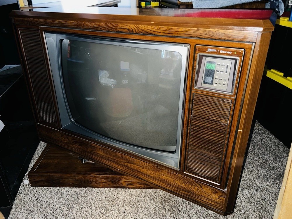 1987 System 3 Space Command Telecouleur Zenith TV (Floor Model) SC2511G – READ!!