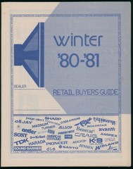 1980 Electronics Buyer Guide Book Fuzzbuster Car Stereo TDK Tape Wireless Phones