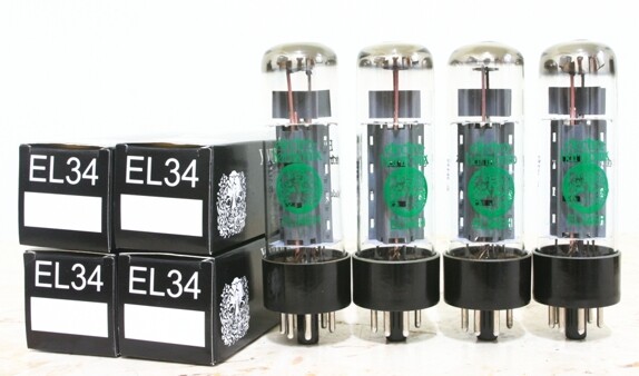 Cryo Match Quad 4pcs Electro-harmonix EL34 tube KT-77 6CA7