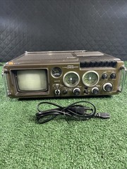 Vintage 1978 JCPenney Solid State TV Raido/Cassette Recorder Tested Video Proof