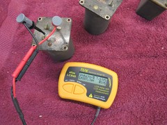 (2) SMALL TRANFORMERS + (1) CAPACITOR WESTERN ELECTRIC ERA UNKNOWN MAKER