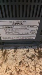 Vintage FISHER BOOM BOX ph 430k 240-220-120v Works!
