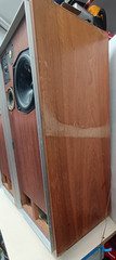 Vintage IMF TLS-50 Speakers Working. some Issues Please see pics/video England