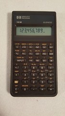 VTG Hewlett Packard HP 10B Business Calculator Soft Case 1987 Tested Singapore