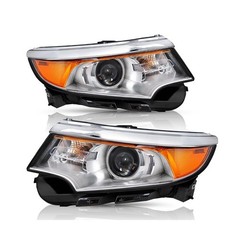 Headlight Assembly [Halogen Type Models] Fit for 2011 2012 2013 2014 Ford Edg…