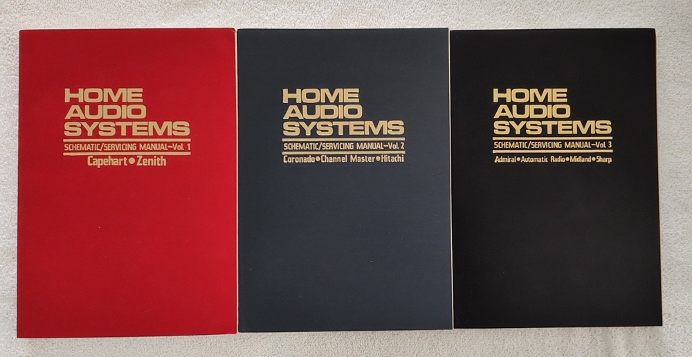 1978 Home Audio Systems Schematic Service Manual Vol 1 2 3 Tab Books 1st Print