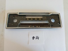 Becker Mexico Cassette AM/FM Radio Face plate with chrome bezel