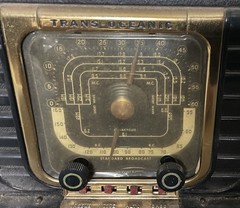 Vintage 1947 Zenith Transoceanic Clipper Radio Model 8G005 For Parts or Repair