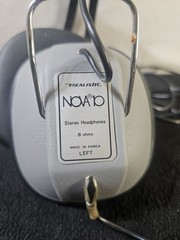 Vintage Realistic Nova 10 Stereo Headphones 8 ohms Black Gray