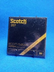 Vintage Scotch 207 Reel to Reel Recording Tape – 1800 ft 7″ Reel – New-old stock