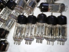 50pcs 6N6P = ECC99, E182CC Double Triode Tube NEVZ GOLD GRID Soviet 1980’s NEW