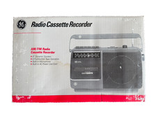 NEW OLD STOCK GE AM/FM Radio Cassette Recorder # 3-5264