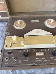 🍊Vintage 1960s Audiotronics Portable Reel to Reel Tape Player | Model 110 HELP