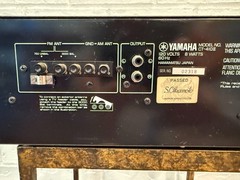 Yamaha CT-410II AM/FM Stereo Tuner Vintage Silver Tested Working Japan