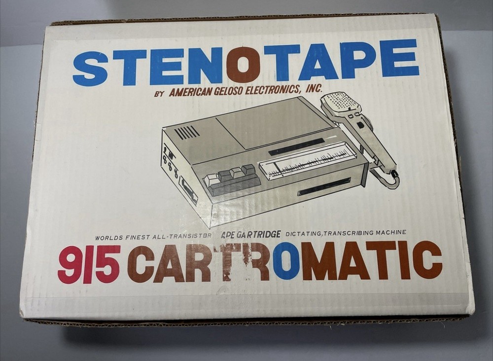 Geloso Electronics StenoTape 915 Cartromatic stenographer Dictating/transcribing